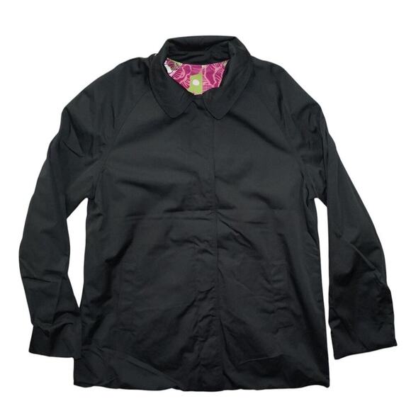 London Fog Reversible Floral Print Jacket – Women’s Small Petite – Pink/Green - Picture 3 of 9